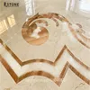 Luxury handcrafted Waterjet marble design