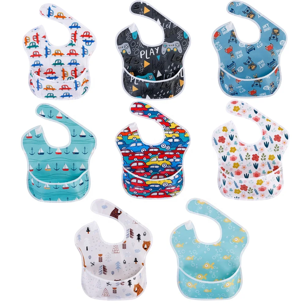 

6-24 Months Stain and Odor Resistant Washable Baby Bibs Waterproof, Stock or custom