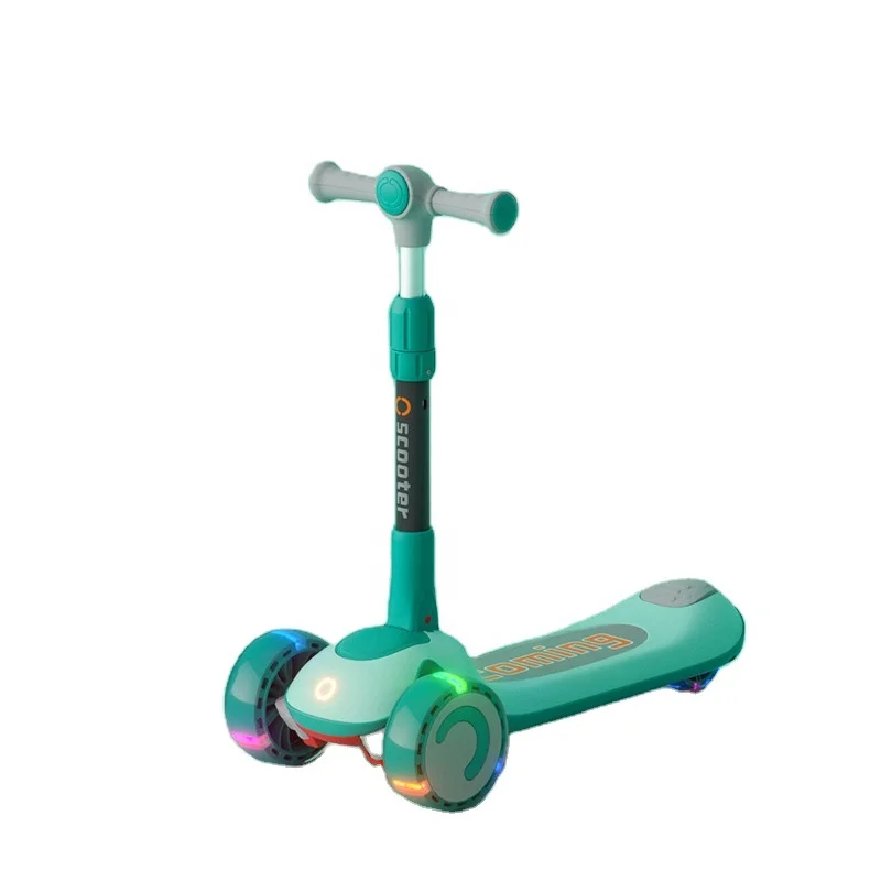 

BETTER High-end children folding scooter kids outdoor toys 3 flash wheels kick scooters