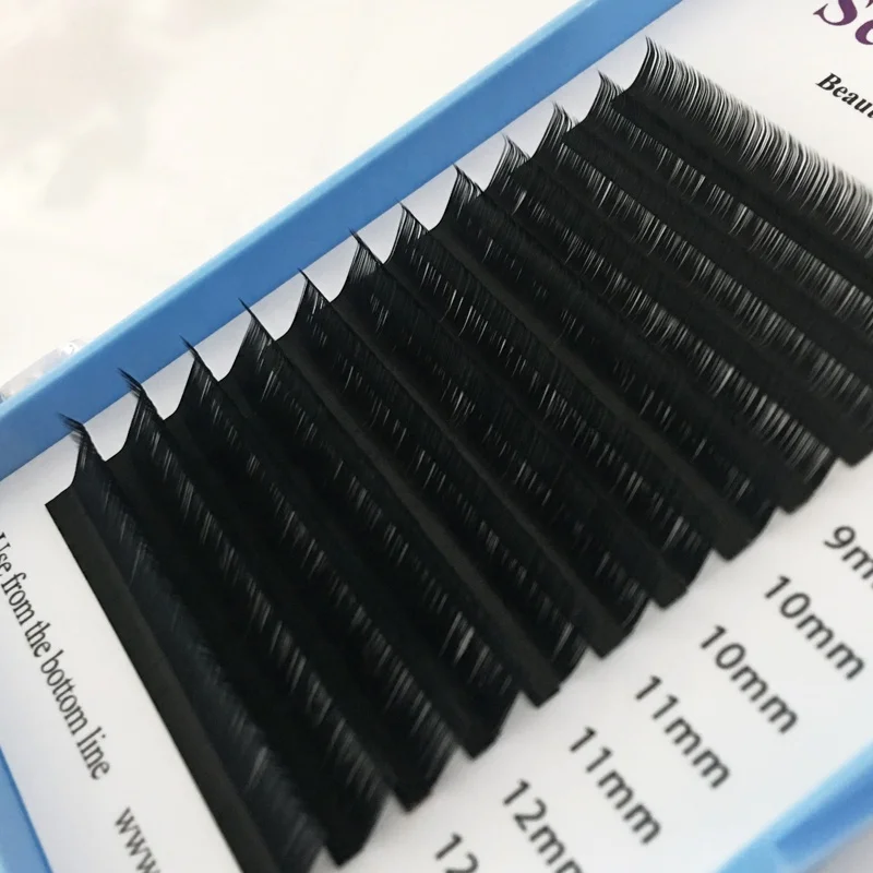 

All Sizes False Eyelash Extensions Mink Black Material Mink Lahes Private Label