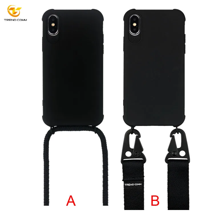 

2020 Comfortable Adjustable Sports Shoulder Strap Necklace phone belt case for iphone Xs Max, Black, blue,pink, red, white