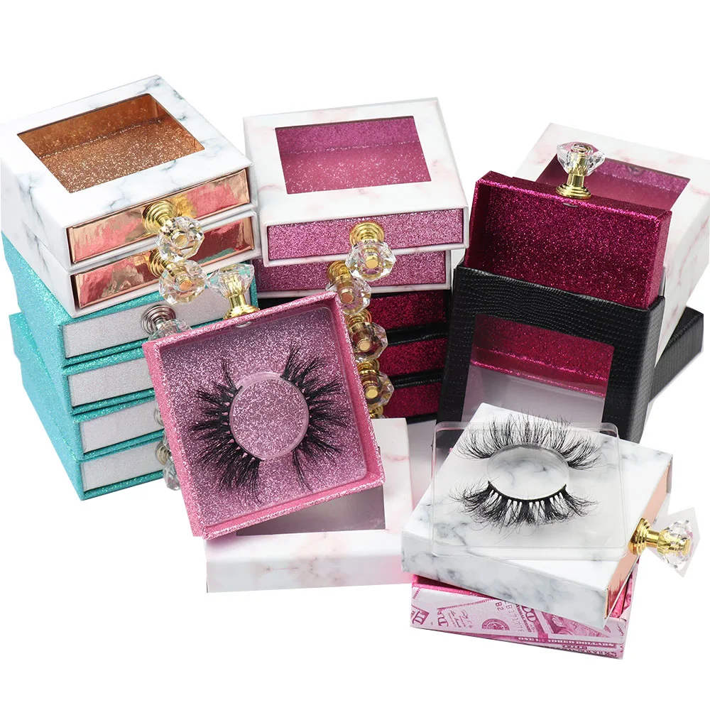 

Custom package box available thick curl wispy super fluffy mix 18mm 20mm 25mm 3d mink eyelashes with private label