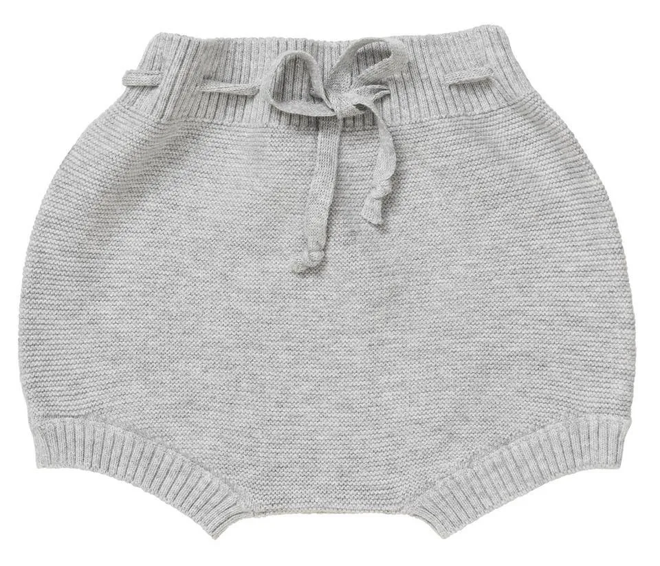 

Baby Vintage Fashion Clothes Infant Toddle Shorts Bloomers 100% Cotton Knitted Pants Baby Shorts, Gray