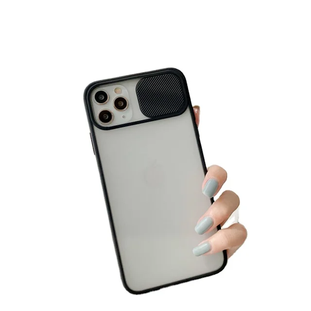 

Applicable for Apple 12 models of high quality push-pull lens TPU + PC transparent frosted shell