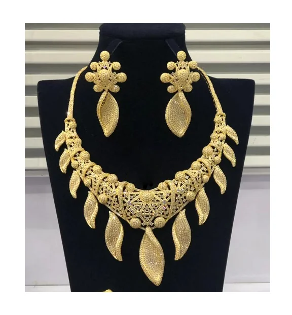 

Set-235 xuping cubic zirconia bridal costume bridal jewelry set jewelries set 18k gold african 2018