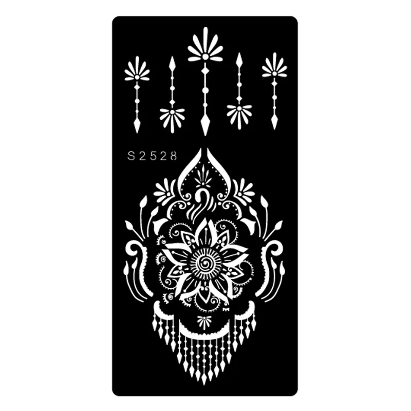 

HOT SALE new design Finger henna tattoo stencil DIY body art fashion design, Black
