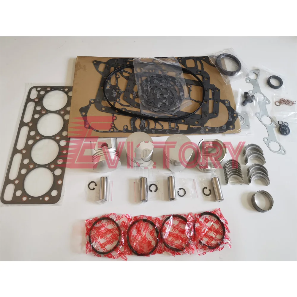 

For KUBOTA overhaul V1902 rebuild piston ring engine cylinder head gasket kit