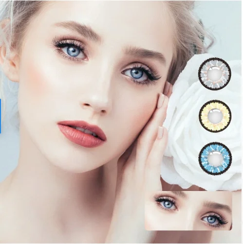

Wholesale Color Contact Lens Clean Eye Contact Lens Fashion Design Cheap Price Comfortable For Women, 3 colors