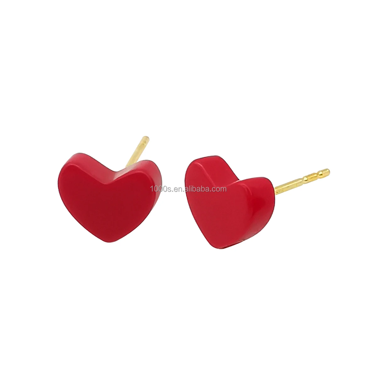 

New Design Jewelry Real Gold 18K Heart Shape Earrings for Women