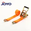 high quality truck or car cargo lashing strap double J hook 1.5"x3T polyester Ratchet tie down with aluminium handle
