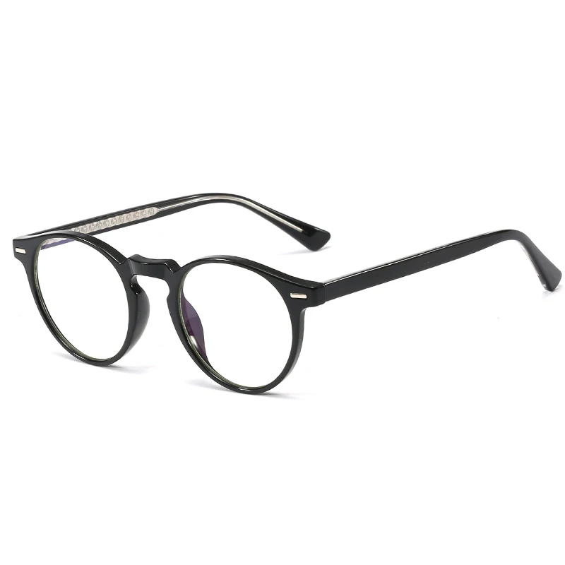 

SHINELOT 93385 Trendy Brand Hot Selling Eyewear Blue Light Blocking Glasses Anti TR90 Optical Glasses Round Frames Ready Stock