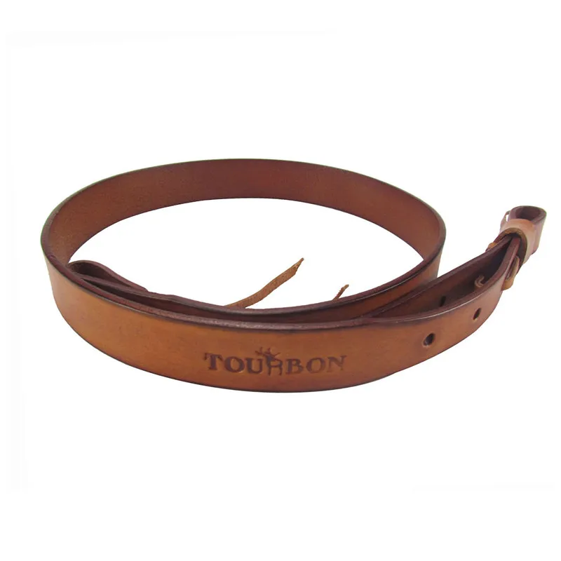 

Thick Leather Shotgun Sling Belt Small Leather Strap, Brown