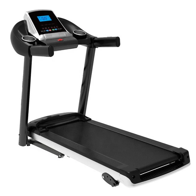 

Gym commercial air runner running machine with tv screen and polar smart foldable treadmill, Black