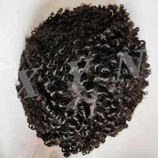 

Swiss Lace Plus PU Base Small Braided Man Hair Wig Popular Braided Style Hair Toupee For Black People China Factory Hair Unit