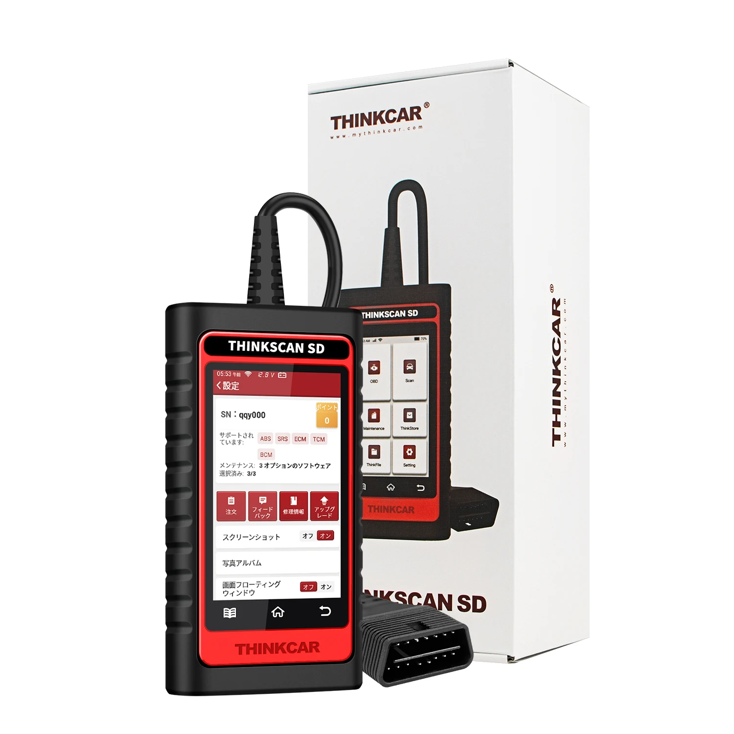 

THINKCAR Thinkscan SD6 ABS/SRS/ECM/TCMC 5 Systems OBD2 Scanner with AF Reset 28 Reset Scan Tool Free Update