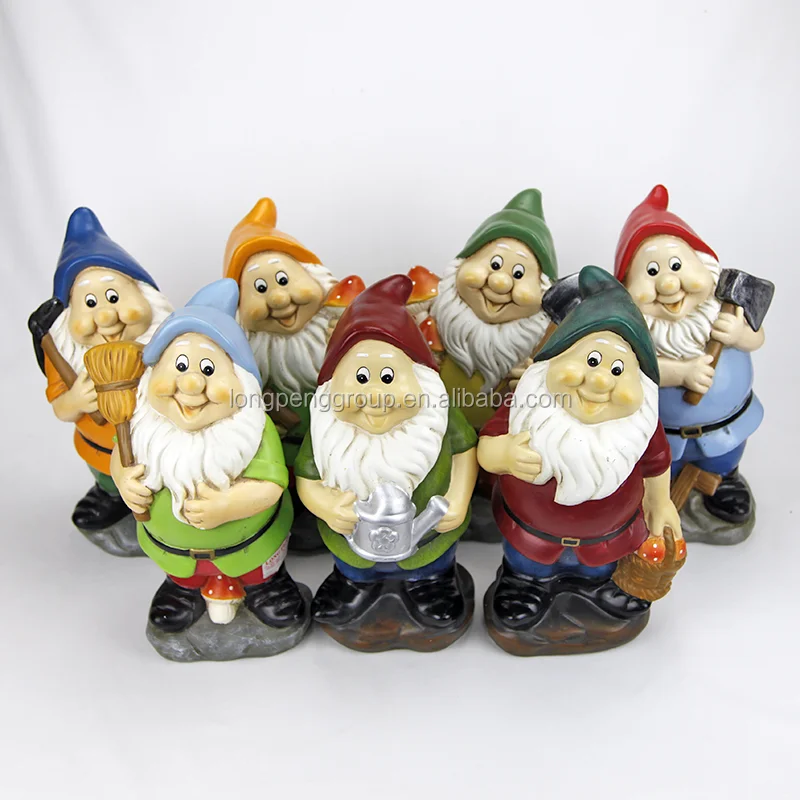 seven dwarfs garden gnomes dollar general