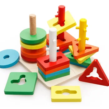 colored wooden blocks image
