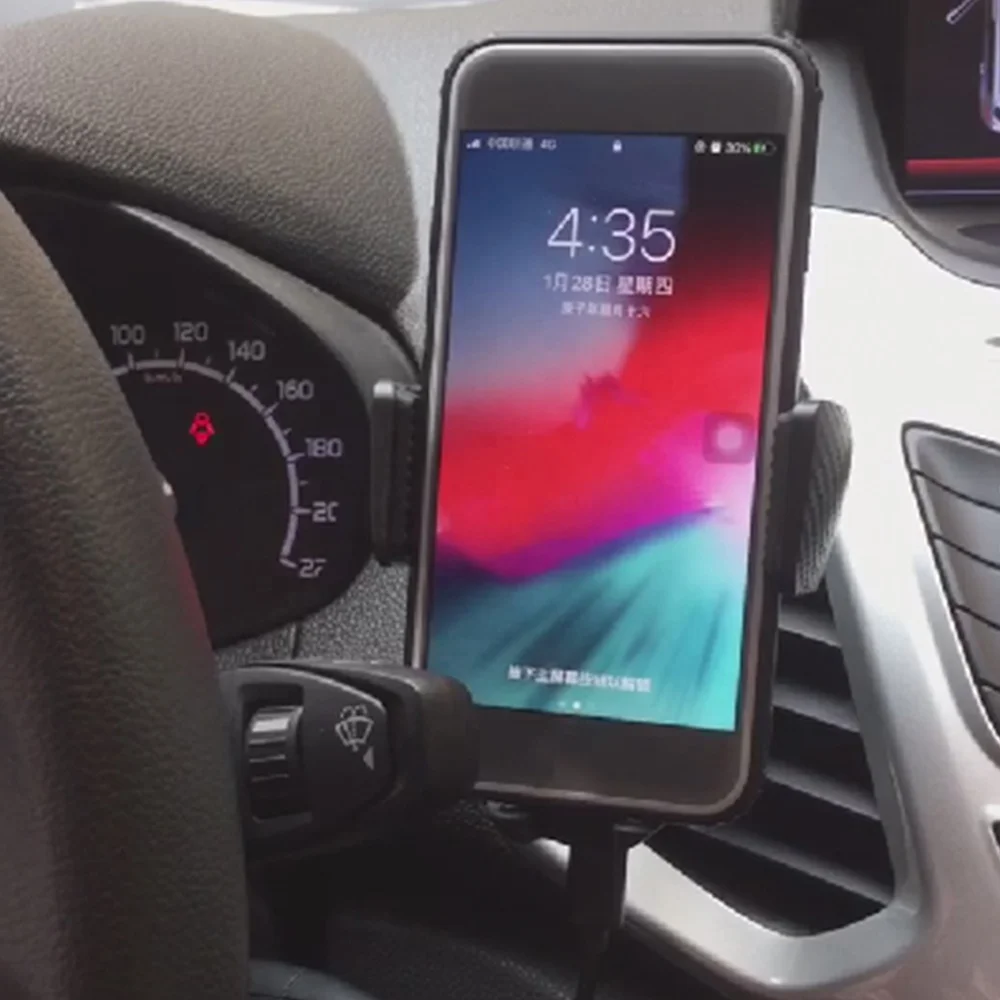 

10W Wireless Charger Qi Induction Smart Sensor Charging Plate Phone Holder Car Charger Universal