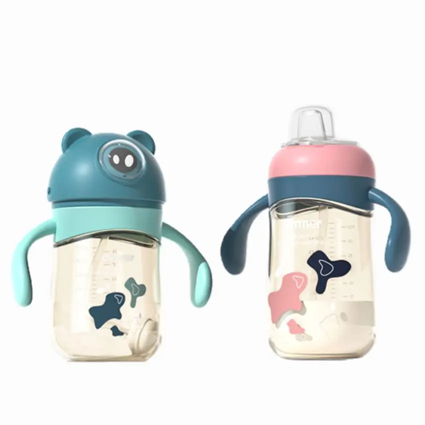 

Best Durable Baby Drinking Cup Hands Free Bottle Feeding  Baby Feeding Bottle, Green /blue /pink