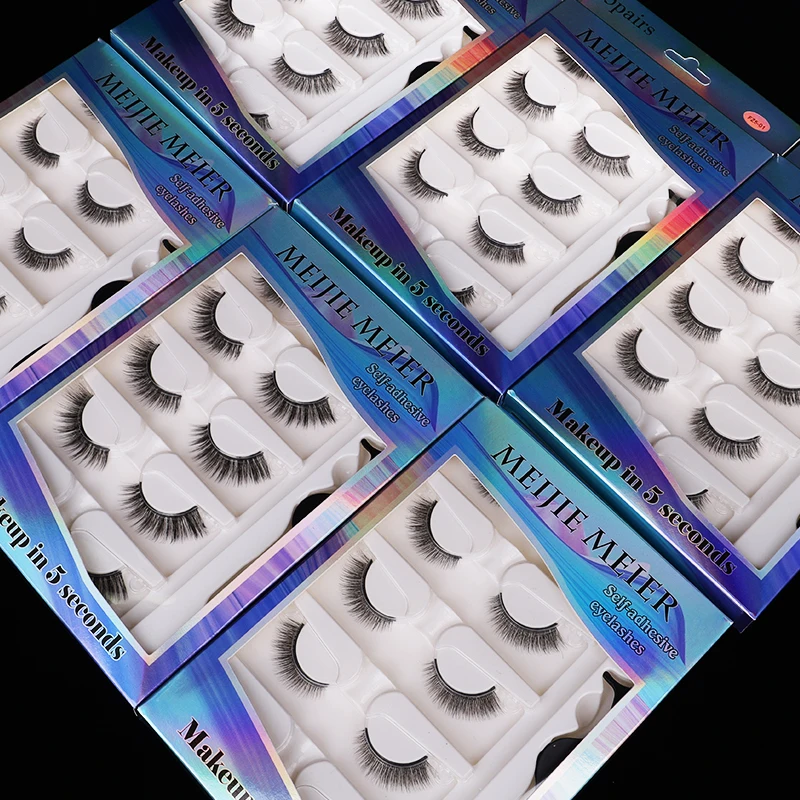 

Wholesale Private Label Dramatic Fluffy Faux Mink Eyelashes Vendor 3d Eyelash, Black