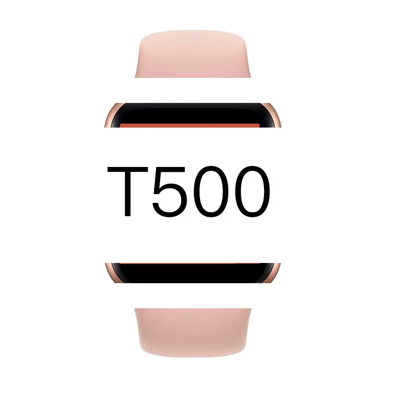 

2021 New Wireless Charging Series Quartz Watches Iwo 6 8 10 Smartwatch T500 Smart watch Band PK W34 W26 W46 W56 DZ09 A1, Black white pink