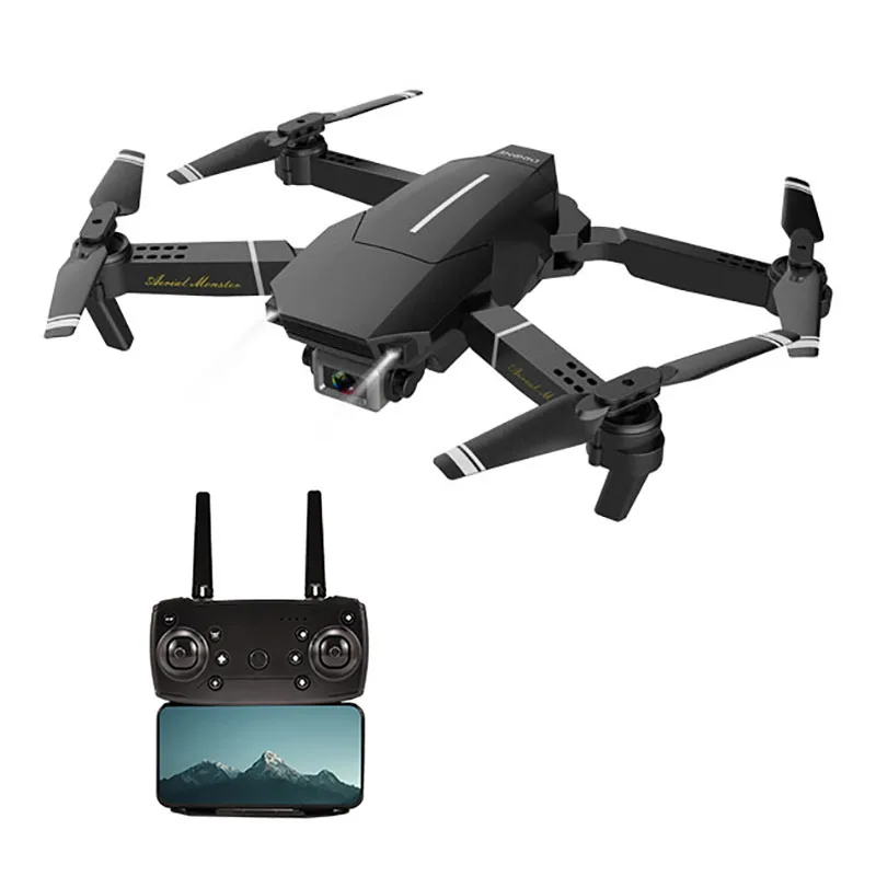 

Altitude Holding WIFI Connection Dual 1080P/4K camera 2.4G wifi aerial Headless Mode 20 mins fly time E100 rc drone