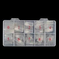 

500pcs/pack Nail Tips Artificial Fake Falseful transparent full and half cover transparent