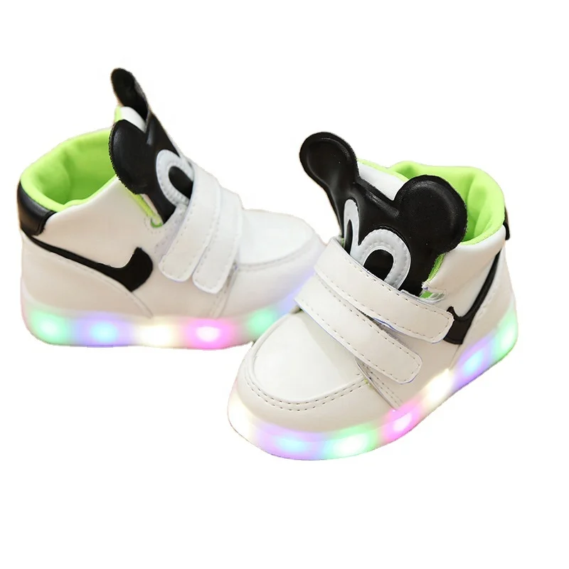

2021 new baby LED luminous shoes non-slip sports children's luminous flashing lighting shoes, Many color as photos or according colors sample