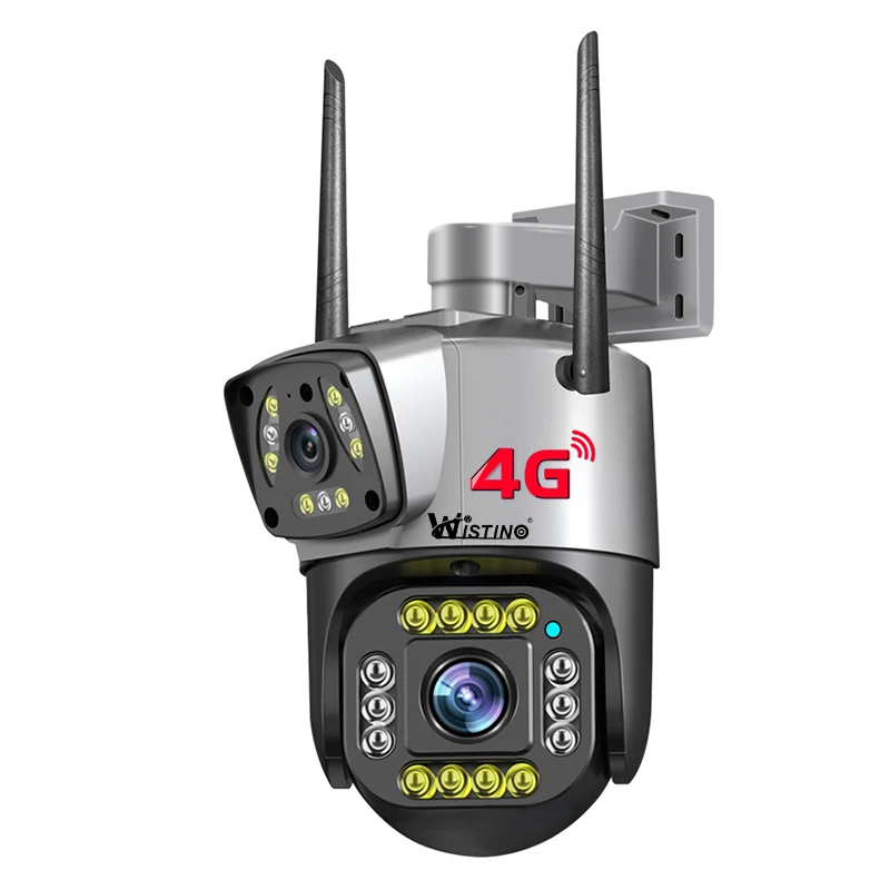 

Wistino Cctv 4g 3K Auto Tracking Camera V380 Waterproof Two Way Audio Night Vision 4G Sim Card CCTV