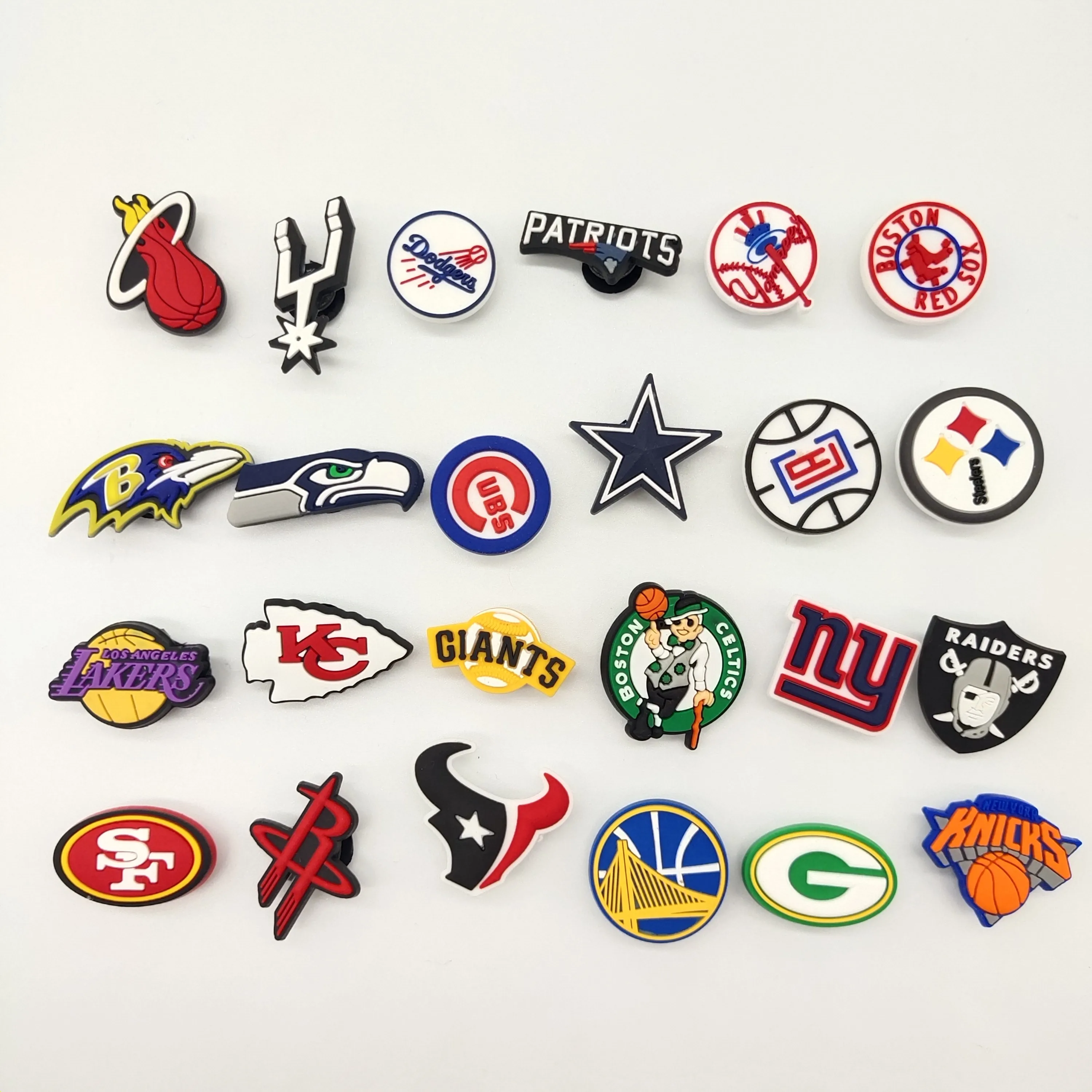 

factory wholesale hot selling raiders sports team croc charms brand cartoon shoe decorations for crok accessories shoe charm, As picture