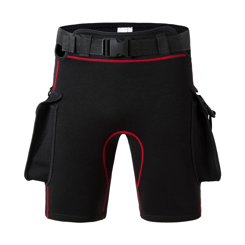Sinodiving Neoprene Diving Pants Multi-Pocket Separate Diving Suit for Surf Snorkeling Fishing Hunting Anti-Slip Wear Shorts