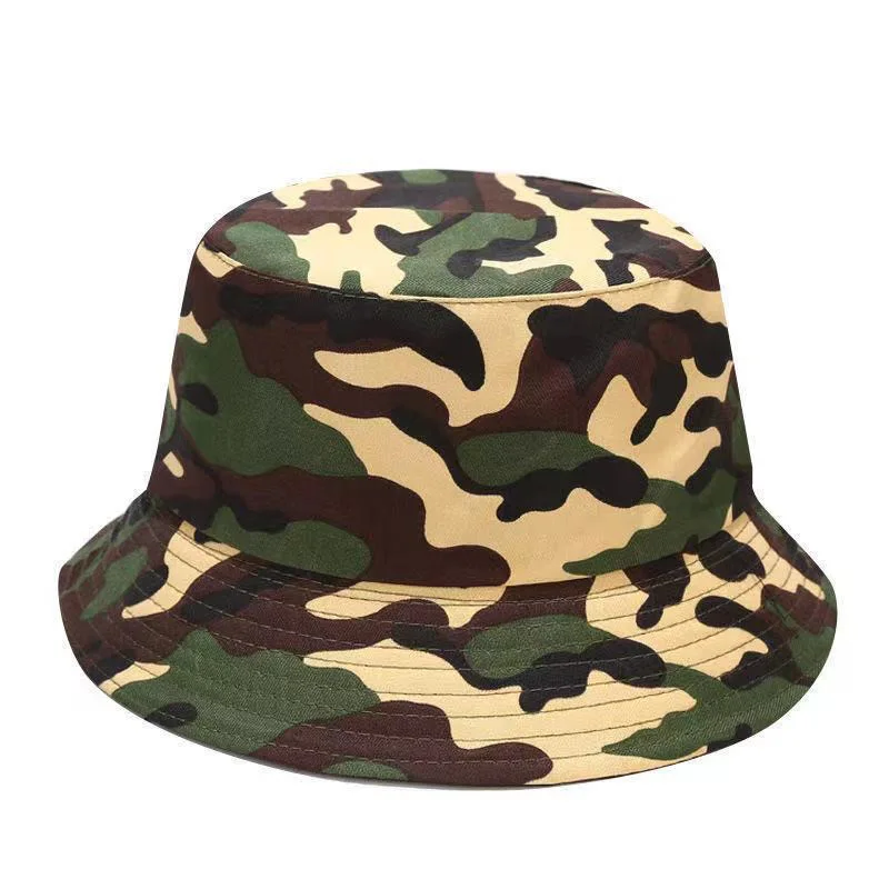 

Factory Price Camouflage Fisherman Cap Hat Unique Bucket Hats Small Brim Outdoor Unisex Quick Dry Bucket Hat