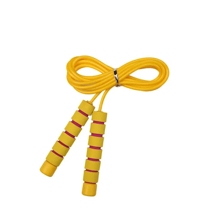 

Children sponge handle PVC rope manufacturers wholesale fitness jump rope, Yellow,purple,pink,green,blue