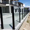 Interesting Architectural Terrace Stainless Steel Tempered Glass Railing with SS304 Round Post
