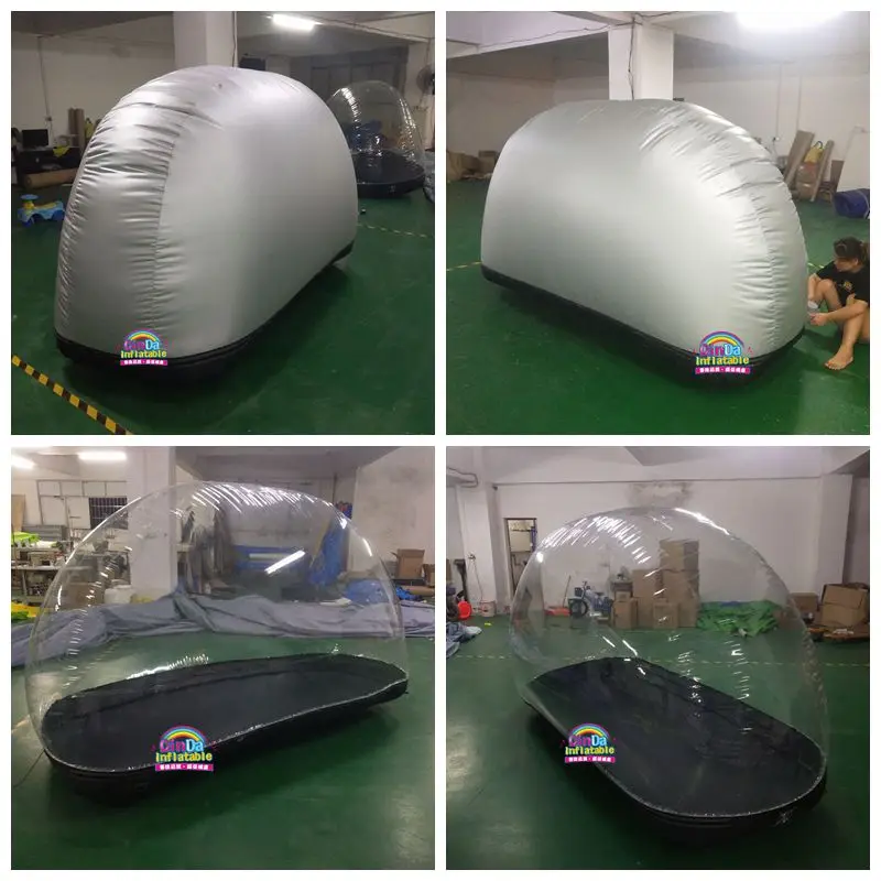 Outdoor Portable Hail Proof Inflatable Transparent Car Cover Tent For