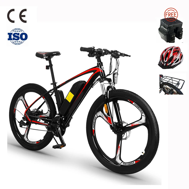 

Wholesaler aluminum alloy 26 inch mountain ebike 36V 250W high-power lithium battery electric bicycle, Red blue white