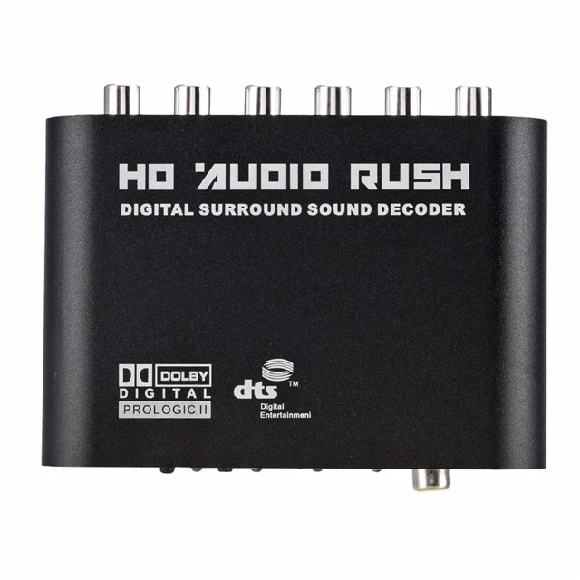 

HD Audio Rush DTS / AC3 5.1 channel Digital sound audio decoder, Black