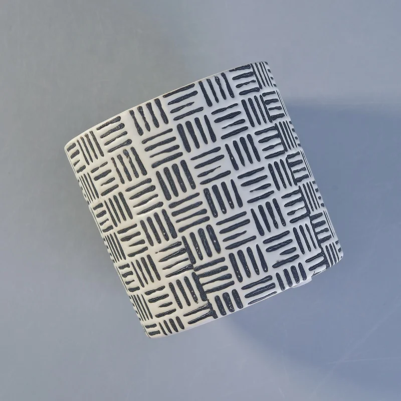 Elegant glazed custom ceramic votive candle jar candle holders home decorative use