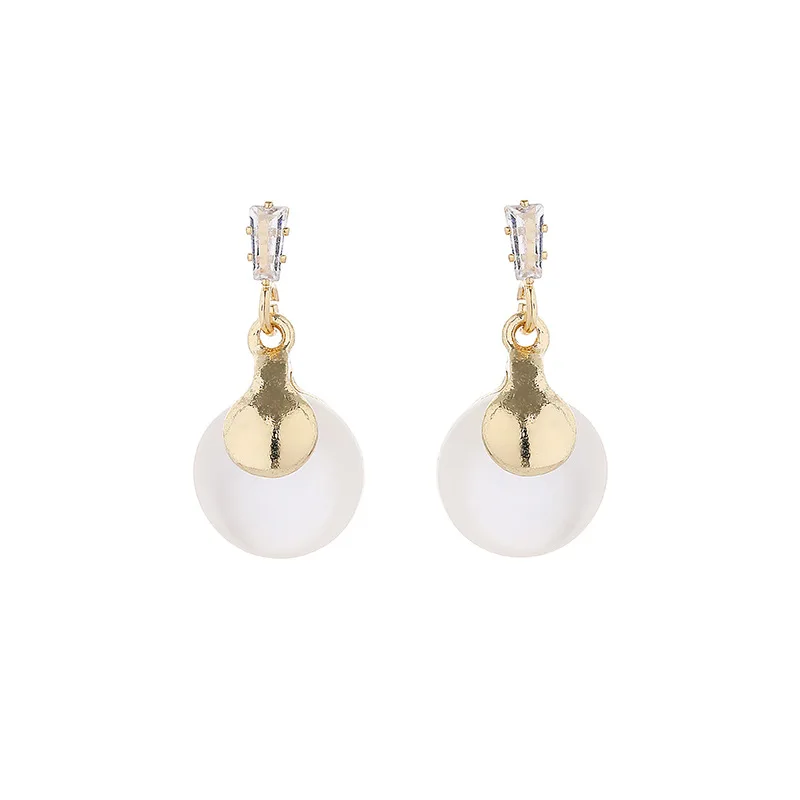 

New Arrival Korean Fashion Jewelry Sterling Silver Hoop Post 925 Silver Earrings, Gold color