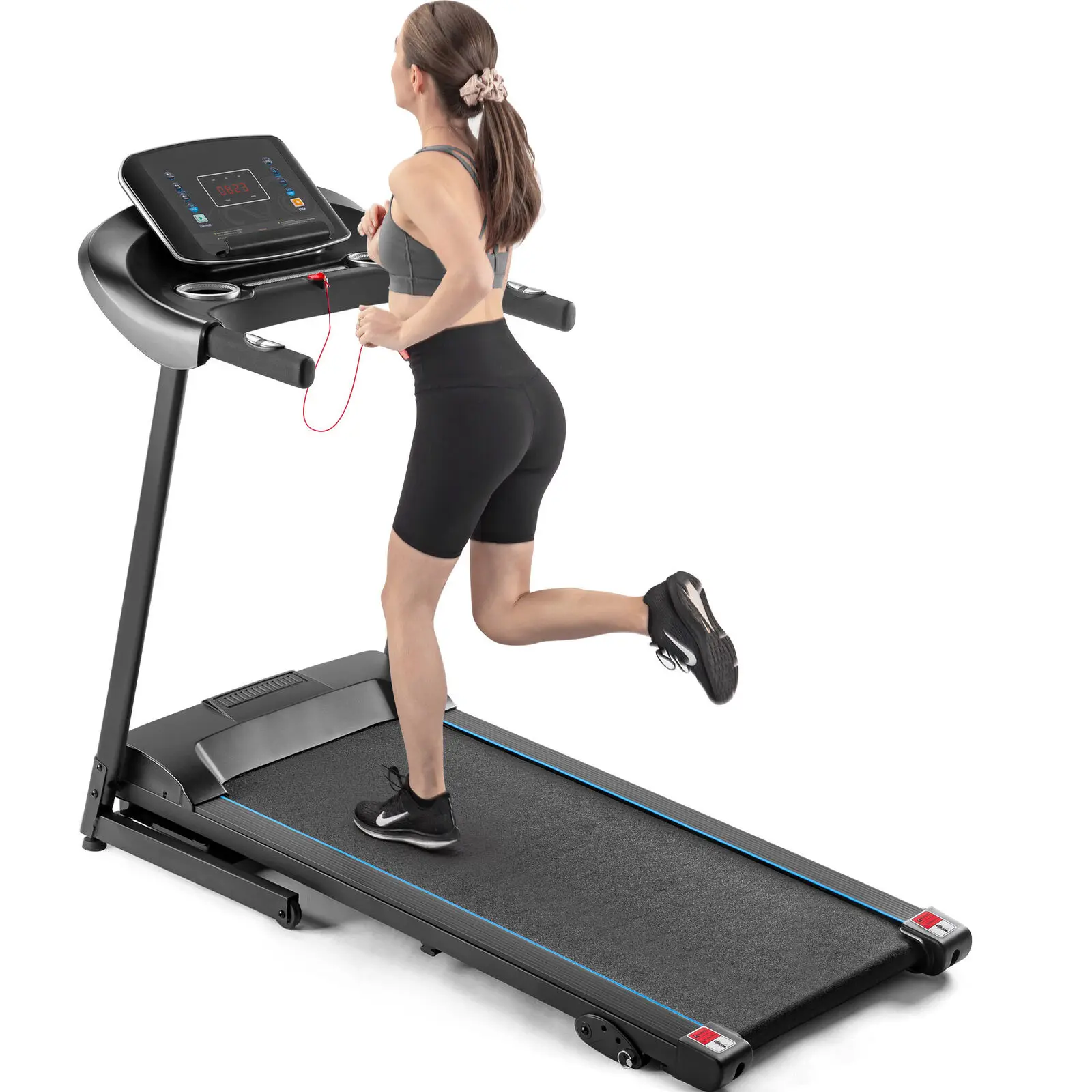 

Electric Motorized Treadmill with Audio Speakers, Max. 10 MPH and Incline