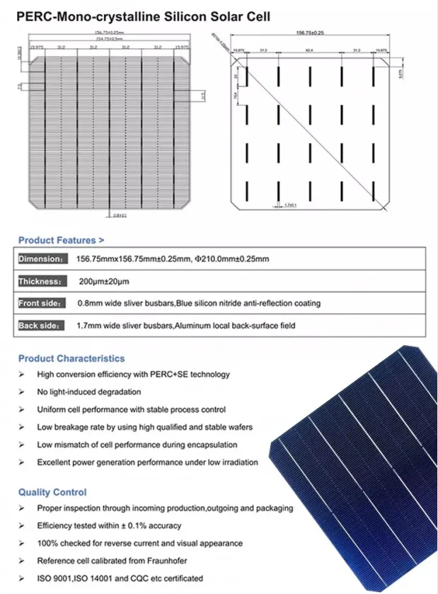 Solar Cells Price For Diy Solar Home System A Grade Cheap 156mmx156mm