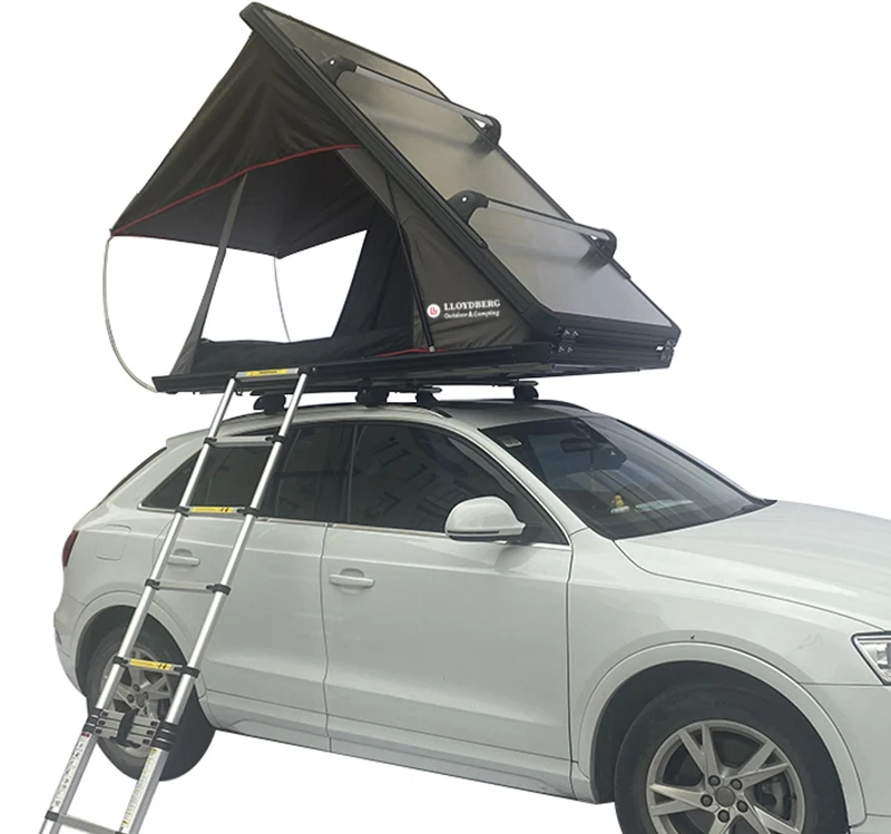 

Factory Wholesale OEM 0utdoor Canvas Aluminum Hard Shell 3 Person Rooftop Tent