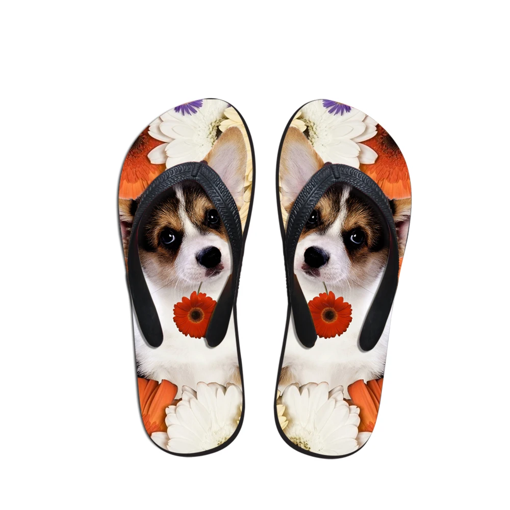 

2020 New Design Cute Dog Printed Wholesale Flip Flops Custom Logo Boys Room Flipflops Slippers, Customized color
