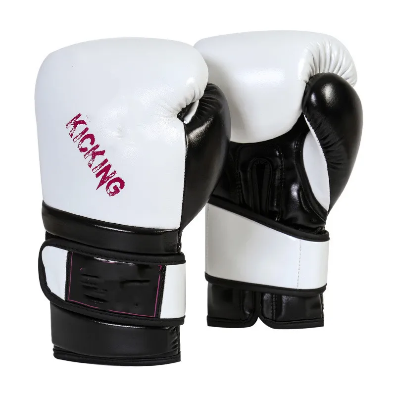 

Adult Children Gym Boxing Gloves Durable Training Professional Punching Bag Boxing Gloves, Black, white, red. ,gnree