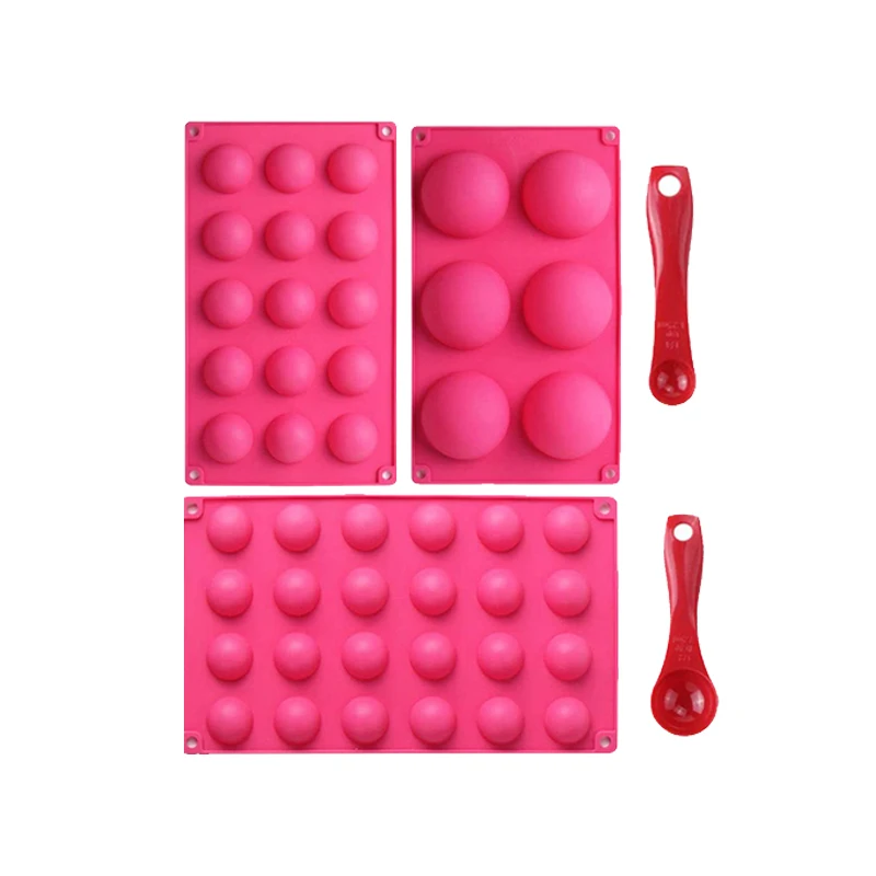 

Half Round Ball Moulds Half Sphere Chocolate Mold Semicircle Silicone Mold, Customized color