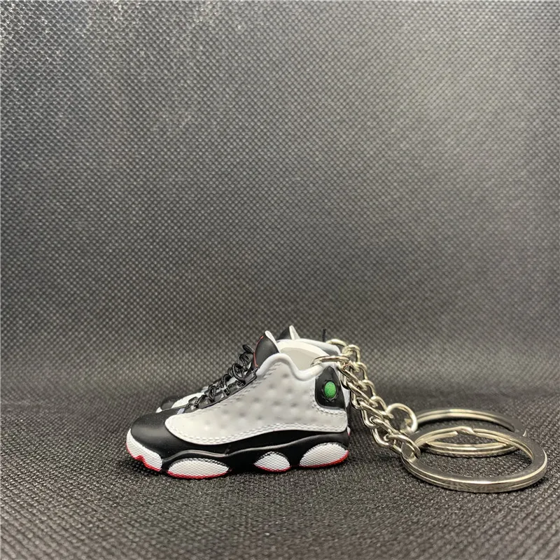 

Free shipping aj 1 bloodline sneaker key chains 3d PVC Material Mini sport shoes AJ1 keychains Keychain with box