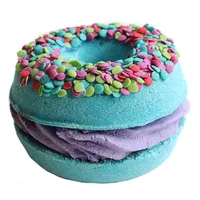 

Natural Organic Big Sandwich Bath Fizzer Large Yummy Donut Bath Bomb for Party Favors