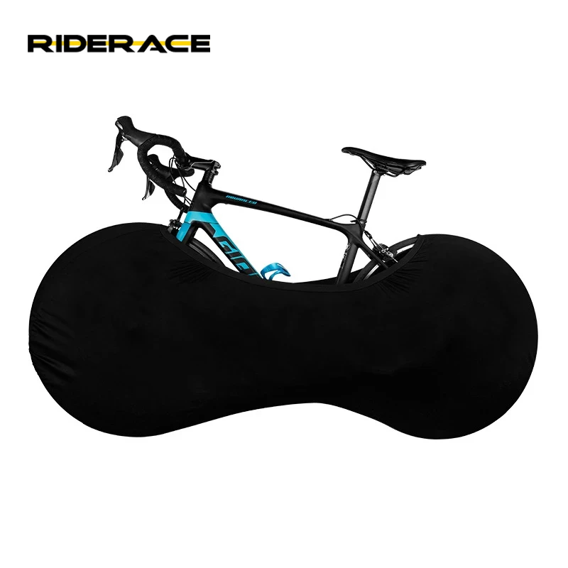 

Bike Protector Wheels Cover MTB Road Bicycle Anti-dust Wheels Frame Cover Protective Gear Cycling Scratch-proof Storage Bag, Black/ colorful blue