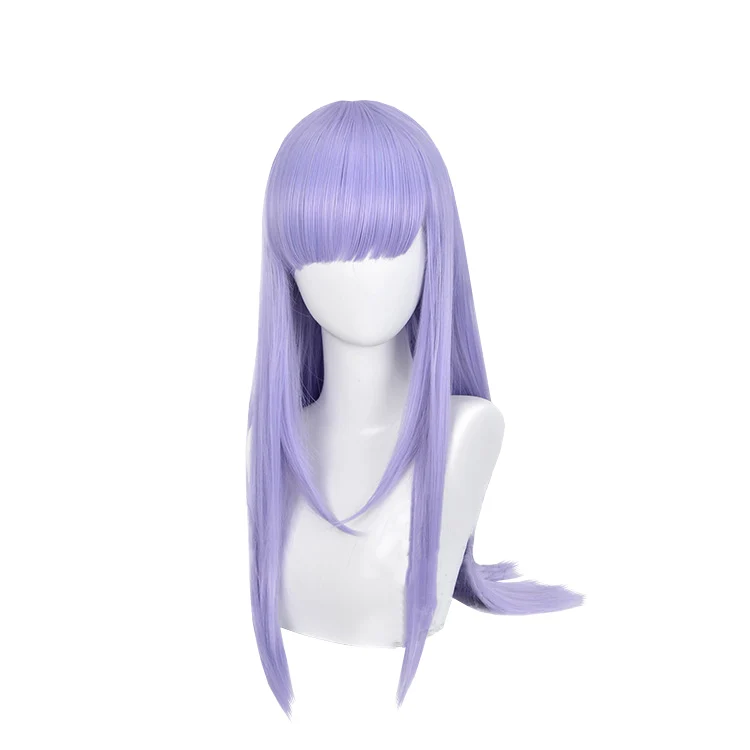 

Light Purple Long Straight Hair Anime Comic Exhibition Cosplay Hair High Temperature Silk COS Wigs 28 INCH, Pic showed