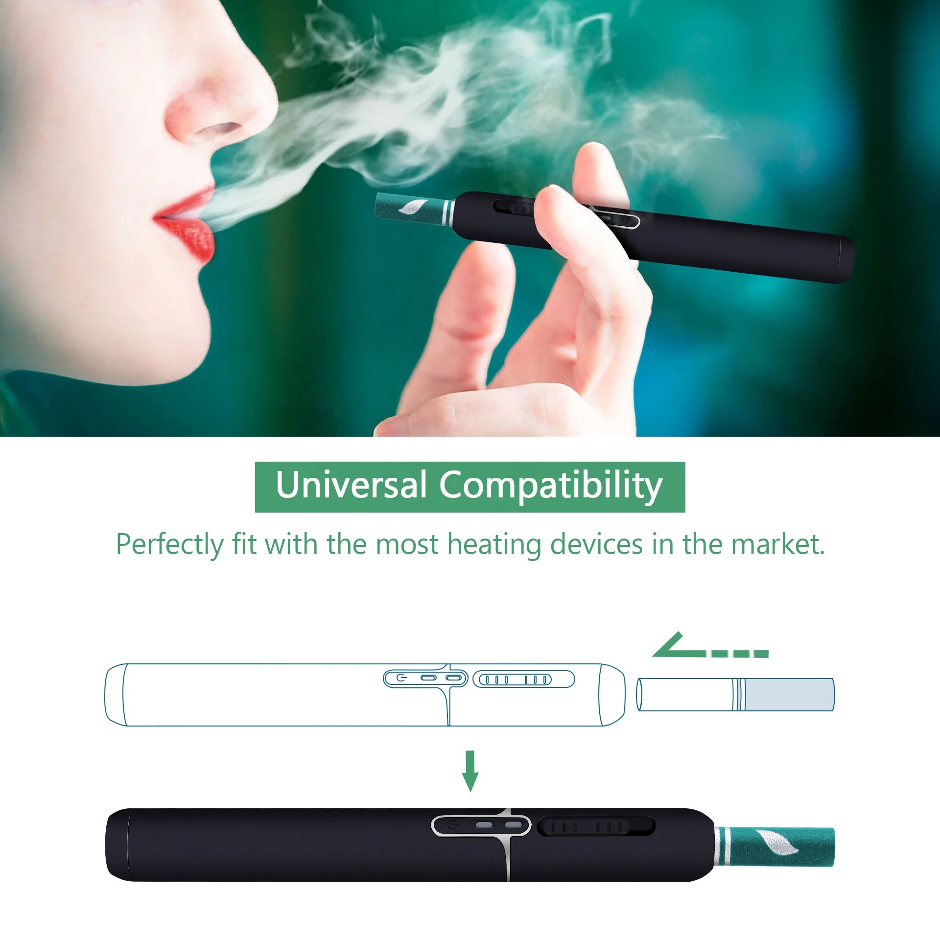 
Healcier botanical extracts heat herbal sticks no nicotine no tobacco tar heat not burn healthy cigarette alternatives 